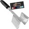 Heavy Duty Meat Tenderizer Hammer, Dual Side Kitchen Mallet, Comfortable Grip Handle, Maximize Food Flavor, Spiked Side Tenderizes, Smooth Flattens Steak, Beef, Commercial Grade, Black